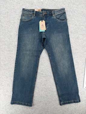 NWT PrAna Antique Stone Wash Axiom Straight Leg Jeans Size 33x30